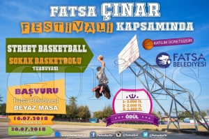 Belediye Sokak Basketbolu turnuvas yapyor